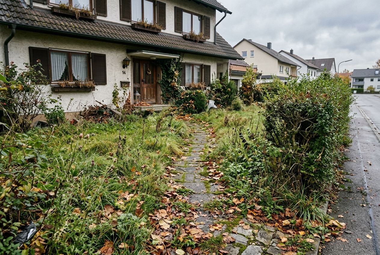 Garten- & Grundstückspflege — Vorher